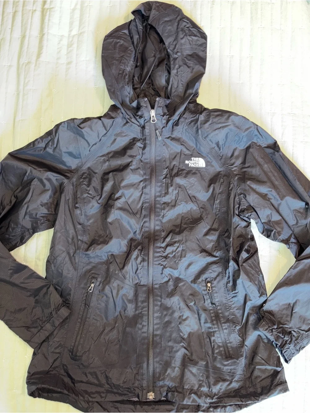 The North Face Women's Black Hooded Windbreaker Jacket